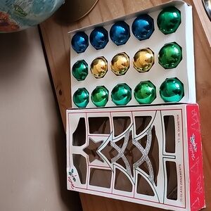 Vintage glass ornaments